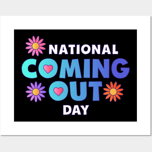 National Coming Out Day Pride LGBTQ Posters and Art